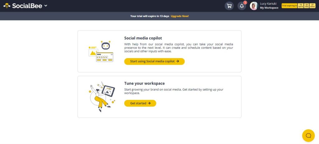 ‘Tune Your Workspace’ for Onboarding {Screenshot}