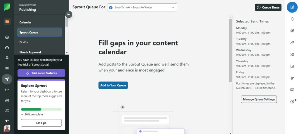 Sprout Queue ‘Add to Your Queue’ Button {Screenshot}