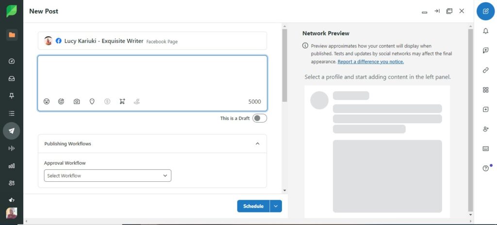 Sproutsocial Schedule {Screenshot}