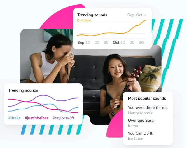  Screenshot of Exolyt trending sounds feature