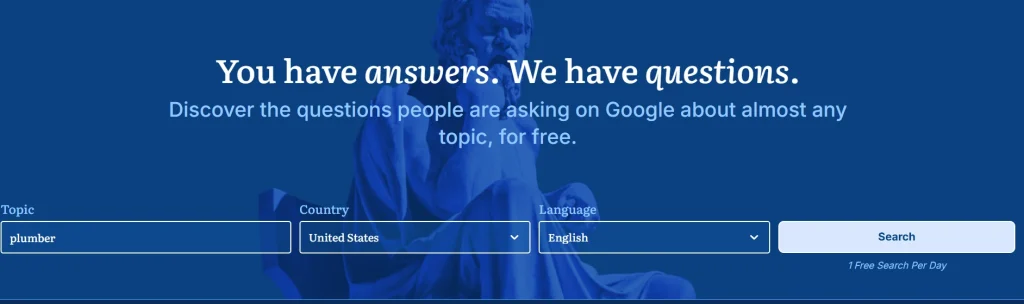 AnswerSocrates Keyword Generator {Screenshot}