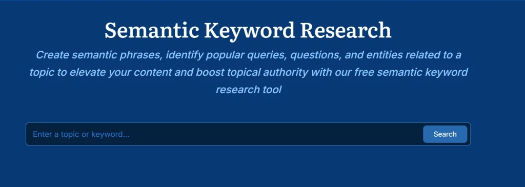 AnswerSocrates Semantic Keyword Research Tool {Screenshot}