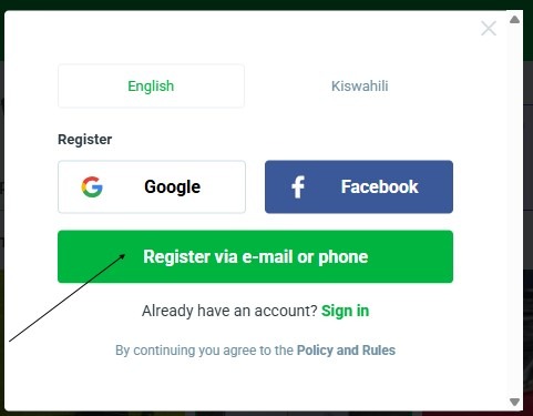 Jiji login page {Screenshot}