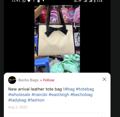 Sample image TikTok hashtags {Screenshot}