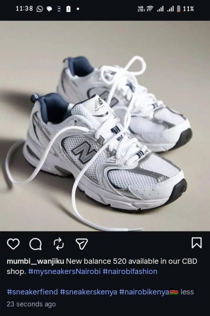 Sample image Instagram hashtags {Screenshot}