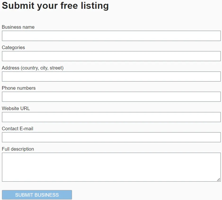 Africabz submission form Screenshot of Login Page of Africabz.